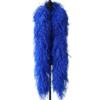 1/1.5/2M Fluffy Natural Feather Boa, 10/15Ply Ostrich Feathers Trim, Wedding Party Shawl, Customizable Royal Blue 1M 15PLY view 1