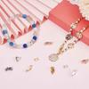 SUNNYCLUE 1 Box 16 Sets 4 Colors Fold Over Clasp Foldable Clasps Bulk Golden Silver Metal Brass Rectangle Extender Small Foldover Extension Clasp for Bracelets Necklaces Jewelry Making DIY Crafts view 4