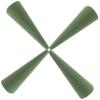 JEWEDECO 4pcs DIY Cone Shape Floral Foam Blocks Flower Arrangement Mud for Fresh and Artificial Flowers for Home Decor and Holiday Celebrations view 1