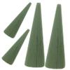BEBEMOKO 4pcs Cone Floral Arrangement Blocks Cone Shaped Flower Foam for DIY Wedding Bouquets Holiday Decor and Home Gardens Odorless Reliable Florist Flower Mud view 1
