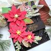 FAWENUCY Scrapbooking Die-Cuts, Layer Frame Net Set Metal Cutting Dies for Card Making, Paper Craft Template, Background Embossing Stencils, DIY Album Dcor (Flower C) view 1