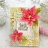 FAWENUCY Scrapbooking Die-Cuts, Layer Frame Net Set Metal Cutting Dies for Card Making, Paper Craft Template, Background Embossing Stencils, DIY Album Dcor (Flower C) view 2