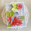 FAWENUCY Scrapbooking Die-Cuts, Layer Frame Net Set Metal Cutting Dies for Card Making, Paper Craft Template, Background Embossing Stencils, DIY Album Dcor (Flower C) view 3