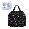 CREAMIC Colorful Bat Sewing Machine Case Sewing Machine Carrying Case Sewing Machine Carrying Tote Bag Sewing Machine Storage Organizer Compatible with Sewing Machines and Accessories view 1