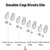 Double Cap Rivet Press Machine and Die Set for 5mm, 6mm, 7mm and 9 mm Rivets view 3