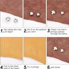 AK TRADING CO. 6MM Round Dome Bedazzler Studs - Metal Claw Nailhead Spot Studs - DIY for Leather Craft, Dog Collars, Clothes, Belts, Bags, Shoes, Bracelet, Accessories view 2