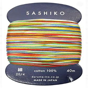 Sashiko Thread - Thin Weight Cotton Thread for Sashiko - 40m Cards (501-Paper Balloon)