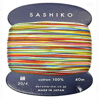 Sashiko Thread - Thin Weight Cotton Thread for Sashiko - 40m Cards (501-Paper Balloon)
