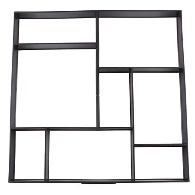 PZLVAME 8 Grid Plastic DIY Square Moulds Paving Concrete Paving Path Mould for Making Paving Paths Garden Floors