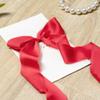 Keypan Christmas Red Ribbon for Gift Wrapping, 1-1/2 inch x 21 Yd Satin Chiffon Frayed Fabric Ribbons for Crafts Flower Bouquets Wedding Invitation Decorations view 4