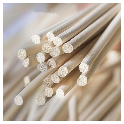 LKXHarleya 2MM Round Natural Rattan Core, Basket Weaving and Wicker Furniture Repairing Round Reed Handmade Crafts Material - Bulk Length, Total 32.8FT