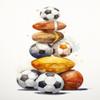 CISDKK Counted Cross Stitch Art,Ornament Kits for Adults Beginners,Sports Sports for Boys Room Sports Sports Posters Boys Baseball Soccer,11CT,13.39 * 17.33 inch view 1