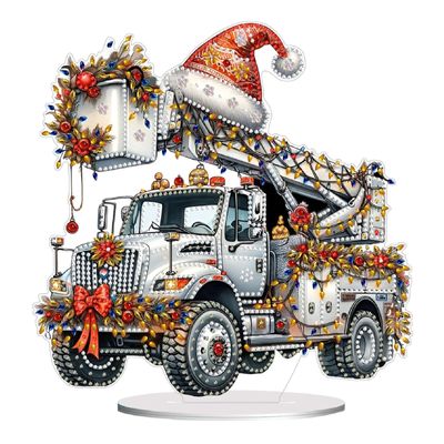 DoxQcs DIY Dot Diamond Tabletop Ornaments for Adults, Christmas Diamond Art Painting Home Decoration Desktop Ornaments for Home Office Decor (Single Side Dot Diamond)-#32-Crane