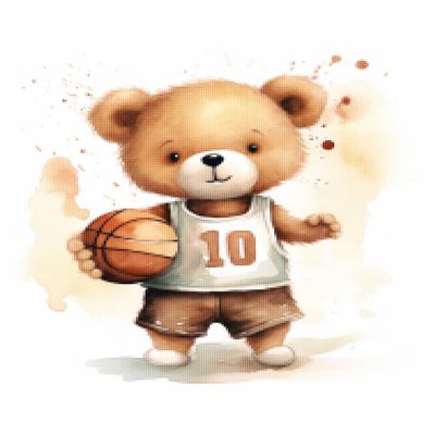 CISDKK Cross Stitch Stamped,Full Range of Cross-Stitch DIY Embroidery,Sports Nursery,Digital,Boy,Sports Nursery Decor,Boy Nursery,Sports Nursery,11CT17.33 * 21.65 inch