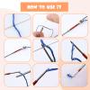 Yallmie 35 PCS Punch Needle Embroidery Kit, Easy Stitch Embroidery Needle Set Adjustable Punch Needle Tool with Threader, Needle Punch Kit for Adult Beginners Cross, Stitch, DIY Craft view 3