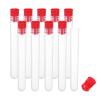PATIKIL 0.5x3" Plastic Sewing Needle Storage Holder, 10 Pack Portable Embroidery Needle Pin Toothpick Storage Tubes Cases Box for Craft Knitting, Red view 1