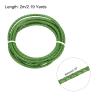 MECCANIXITY 2.2 Yards Round Braided Bolo Leather Cord 4mm Diameter Leather Strip Braiding Leather Strap 2 Meters Long for Bracelet Necklace Beading, Grass Green view 2