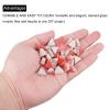 MECCANIXITY 200g Ceramic Mosaic Tiles for Crafts Bulk, Triangle Red Ceramic Tiles for Mosaic Kits Garden Stepping Stone Cup Mat view 4