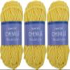 3 Pack ThreadArt Chenille Yarn for Crocheting, Knitting, Amigurumi, Super Soft Plush Velvet Yarn - 50 Gram 60 yds #5 Fluffy Yarn Skeins - Yellow 07 view 1