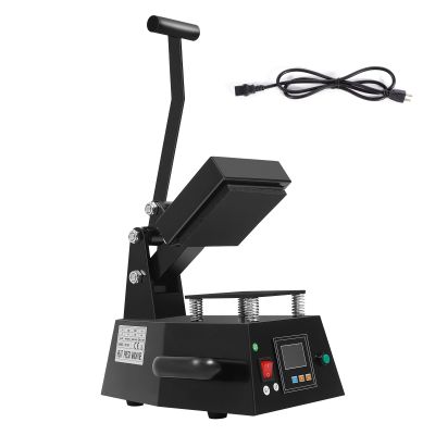 Digital Heat Press Machine, 110V, 4.7x4.7 Inch, Mini Hot Label Transfer Press for Clothes, DIY Logo Sticker Pattern Printing, T-Shirts, Home, Portable Heat Transfer Equipment for Arts, Crafts, Sewing