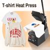 Digital Heat Press Machine, 110V, 4.7x4.7 Inch, Mini Hot Label Transfer Press for Clothes, DIY Logo Sticker Pattern Printing, T-Shirts, Home, Portable Heat Transfer Equipment for Arts, Crafts, Sewing view 3