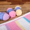 Threadart 3 Pack Super Soft Chenille Yarn for Crocheting, Knitting, Amigurumi, 50 Gram 60 yds #5 Fluffy Yarn Skeins - Natural view 3