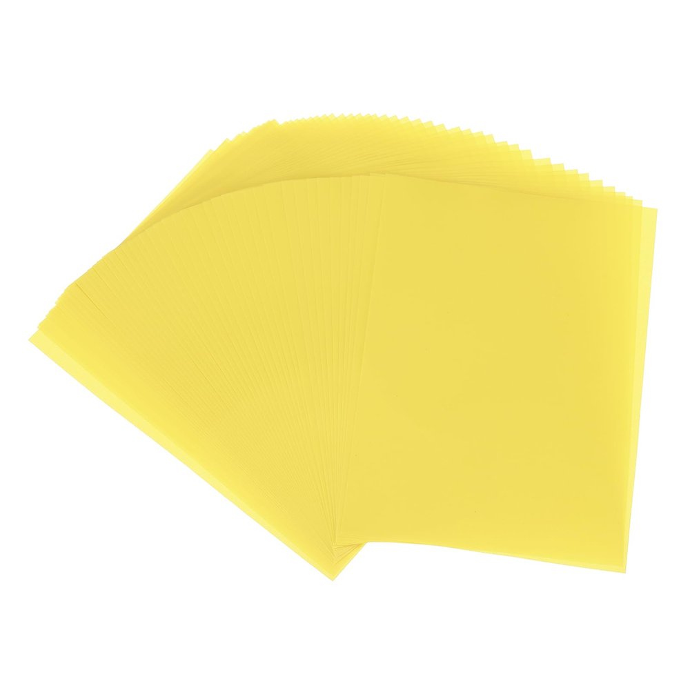 PATIKIL 65 Sheets Vellum Paper 5x7, Vellum Paper Printable Translucent Paper 100GSM for Invitations Printing, Yellow
