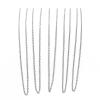 5 Dainty Hypoallergenic Surgical 304 Grade Stainless Steel Silver 1.5mm Thin 17.5 Inch Short Chain Necklaces view 1