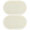 PATIKIL 2pcs Basket Wood Bottom 10" x 6", Oval Natural Wood Base Crochet Bag Shaper for DIY Basket Bag Craft Knitting Making Weaving Supplies, Wooden (Hole: 3mm) view 1