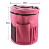 BE-TOOL Knitting Bag Backpack,Yarn Storage Organizer Travel Crochet Bag Large Capacity Yarn Storage Tote Bag Yarn Holder Case for Carrying Projects, Knitting Needles, Crochet Hooks(Rose red) view 2
