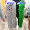 1/1.5/2M Fluffy Natural Feather Boa, 10/15Ply Ostrich Feathers Trim, Wedding Party Shawl, Customizable Mint Green 1M 15PLY view 4
