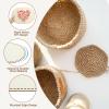 PATIKIL Basket Wood Bottom 14" x 10", Oval Natural Wood Base Crochet Bags Shaper for DIY Basket Bag Craft Knitting Making Weaving Supplies, Wooden (Hole: 4mm) view 3