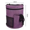 SagaSave Crochet Bag and Tote - Oxford Cloth Yarn Bag - Yarn Holder for Crocheting - Crochet Storage Bag for Crochet Hooks, Crochet Accessories, Knitting Bag for Crochet Lovers(Purple) view 2