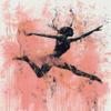 CISDKK Cross Stitch Design,Cross Stitch Kits for Beginners,Lyrical Dance Watercolour Art Dancing Portrait Dancer Portrait Dancing Poster Dance Studio Decor,11CT,13.39 * 17.33 inch view 1