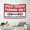 ADWD Tapestry for Men Speech Therapist Parking Only Tapestry Backyard Bar Decor Bedroom Door Decorations(75X100CM) view 4