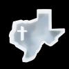 (300+ Design Optional) Fuehbur Texas with Cross Car-Freshie Silicone Aroma Bead Epoxy Resin Candle Soap Mould, Oven Safe view 1