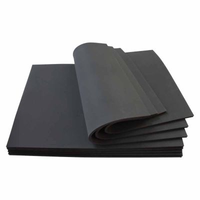 BEILOCKERY 1 Sheet 15" 15" Silicone Pad for Flat Heat Press, 0.31 Inch Thickness, Black Replacement Accessory for T-Shirt Heat Press Transfer, Foam Silicone Sheet
