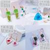 Ldabrye Silicone Molds for Epoxy Resin Pendant Mould Resin Mold Multi-Shapes Jewelry Molds with Holes Hand-Making Accessories Silicone Material for Earrings view 3