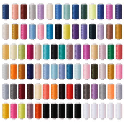 Connimonet 88 Spools of Hand Quilting Thread,Sewing Thread Set,400 Yards Each Spool,Quilting Thread,All Purpose Sewing Thread,for Sewing Machine and Hand Sewing,140S/2,Tex 27,40 wt.