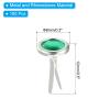 PATIKIL Paper Fasteners, 100 Pcs Mini Metal Rhinestone Round Head Fastener Split Pins for Craft Art Scrapbooking DIY Pins Supplies, Green 0.5"x0.3" view 2