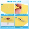PATIKIL Paper Fasteners, 100 Pcs Mini Metal Rhinestone Round Head Fastener Split Pins for Craft Art Scrapbooking DIY Pins Supplies, Green 0.5"x0.3" view 4
