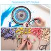 PATIKIL 8 Inch Round Dream Catcher Rings, 6 Pcs Metal Christmas Macrame Wreath Floral Ring Hoop for Home DIY Craft Wedding Wall Hanging Decorations, White view 4