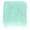 PATIKIL Plush Faux Fur Fabric Square, 2 Pcs 10 x 10 Inch Fluffy Faux Fur Patches Cuts Artificial Craft Fur for DIY Crafts Christmas Halloween Gnome Beard, Green view 1