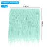 PATIKIL Plush Faux Fur Fabric Square, 2 Pcs 10 x 10 Inch Fluffy Faux Fur Patches Cuts Artificial Craft Fur for DIY Crafts Christmas Halloween Gnome Beard, Green view 2