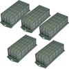 Floral Foam Cage, 5 Pack Rectangle Foam Cage Block Flower Holder, Floral Foam Bricks for Fresh Flower Arrangement, Floral Arrangement Wet Foam Block for Home Table Centerpiece Wedding view 1
