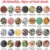 Basigeese 1120pcs Natural Stone Beads Polished Beading 6mm Loose Beads Gemstone Crystal Energy Stone Healing Power for DIY Jewelry Making (6mm 28 Materials A) view 4