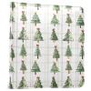 ALAZA Christmas Trees and Plaid Photo Album Self Adhesive Scrapbook Album PU Leather Cover 3 Ring Binders Photo Book for Wedding Family Travel Memory view 1