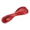MECCANIXITY Flat Waxed Threads,5 Yard 4mm Leather Sewing Thread Polyester Waxed String for Hand Sewing Weaving Bracelet Necklace DIY Craft, Red view 1