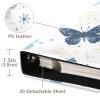 ALAZA Blue Butterfly and Snowflakes Photo Album Self Adhesive Scrapbook Album PU Leather Cover 3 Ring Binders Photo Book for Wedding Family Travel Memory view 3