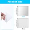 25 Mini Acrylic Square Mirrors - 3x3Inch Adhesive Craft Mirror Tiles for DIY Projects view 2